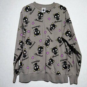 ChocoCat Women’s CrewNeck Sweater by Sanrio Size Medium NWOT